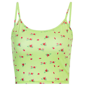 Open image in slideshow, Green Floral Strappy Cami
