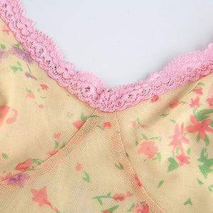 NM Floral Mesh Cami